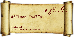 Álmos Iván névjegykártya
